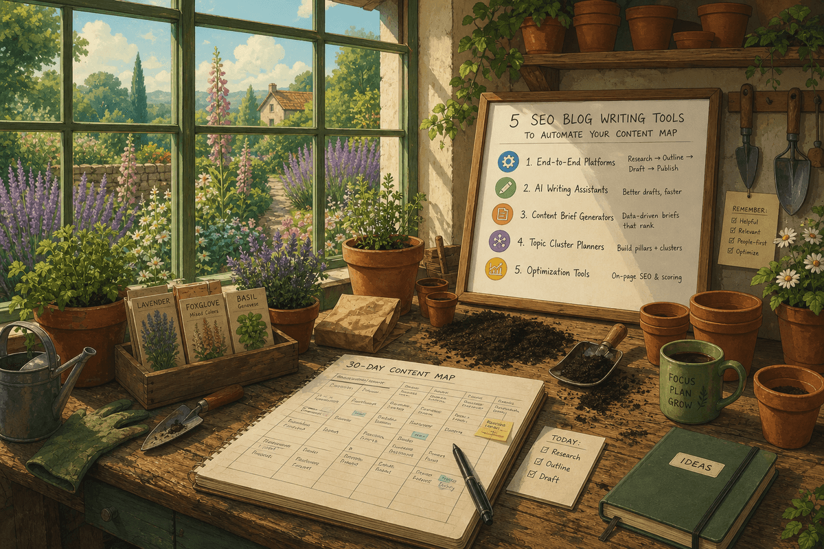 5 SEO Blog Writing Tools to Automate Your Content Map